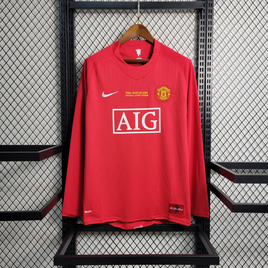 Manchester United Home 07/08 - Long Sleeve - Champions League Final